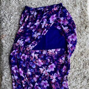 Floral Sheer Maxi Skirt